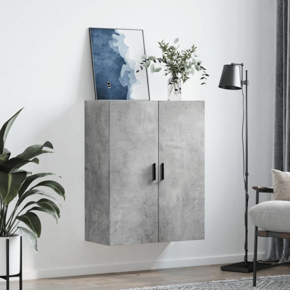 Armoire murale gris béton 69,5x34x90 cm