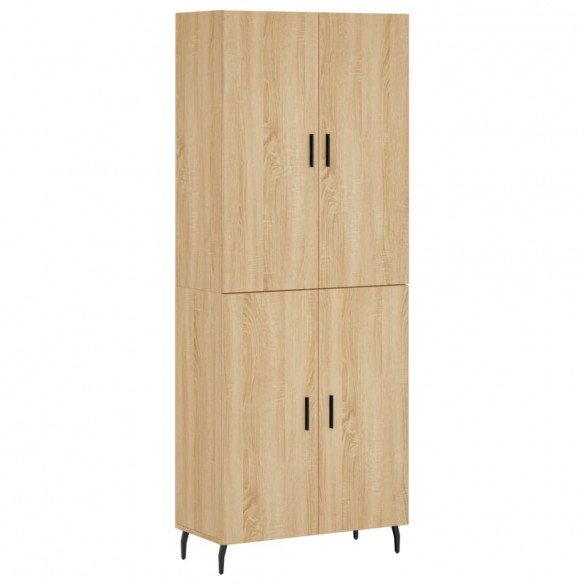 Buffet haut Chêne sonoma 69,5x34x180 cm Bois d'ingénierie