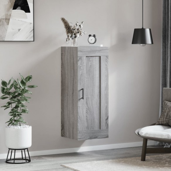 Armoire murale sonoma gris 34,5x34x90 cm bois d'ingénierie