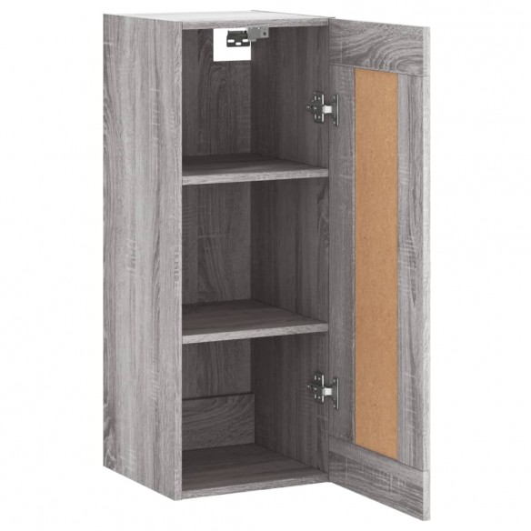 Armoire murale sonoma gris 34,5x34x90 cm bois d'ingénierie