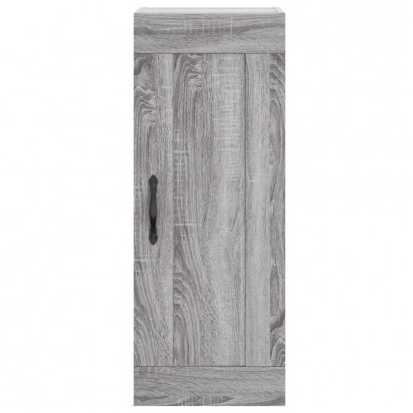 Armoire murale sonoma gris 34,5x34x90 cm bois d'ingénierie