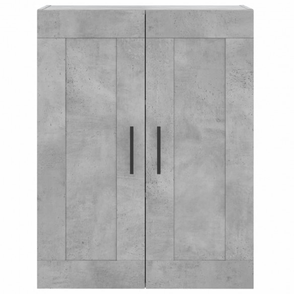 Armoires murales 2 pcs gris béton bois d'ingénierie