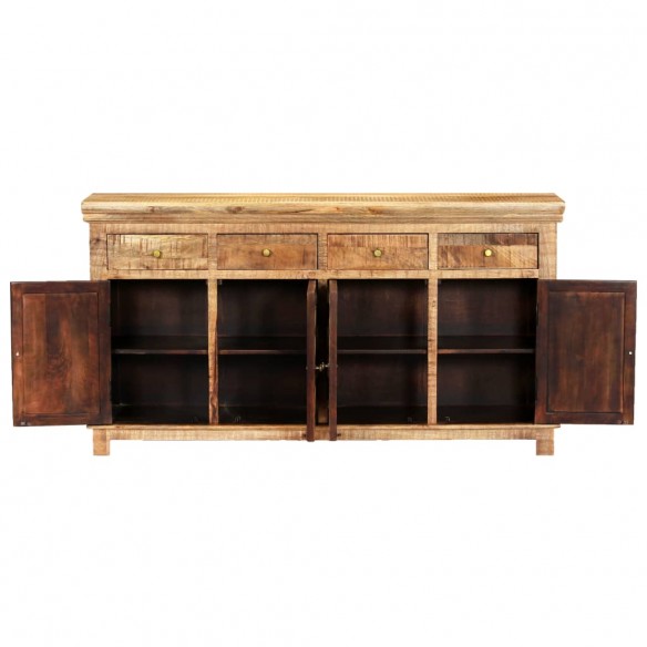 Buffet avec 4 tiroirs 160 x 40 x 85 cm Bois massif de manguier