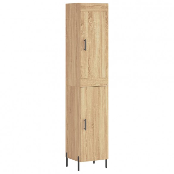 Buffet haut Chêne sonoma 34,5x34x180 cm Bois d'ingénierie