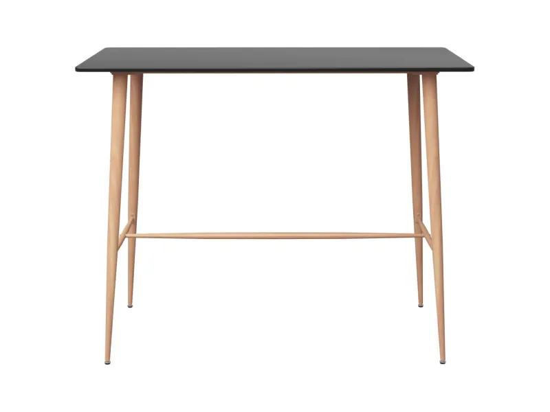 Table de bar Noir 120x60x105 cm