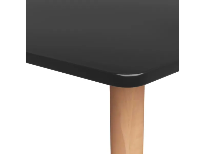 Table de bar Noir 120x60x105 cm