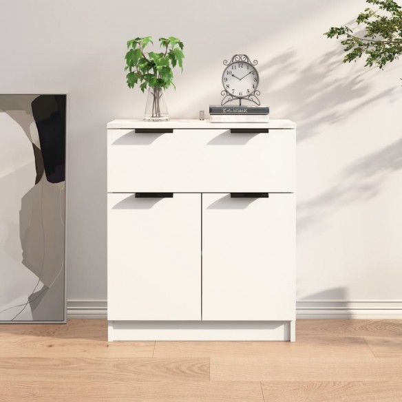 Buffet Blanc 60x30x70 cm Bois d'ingénierie