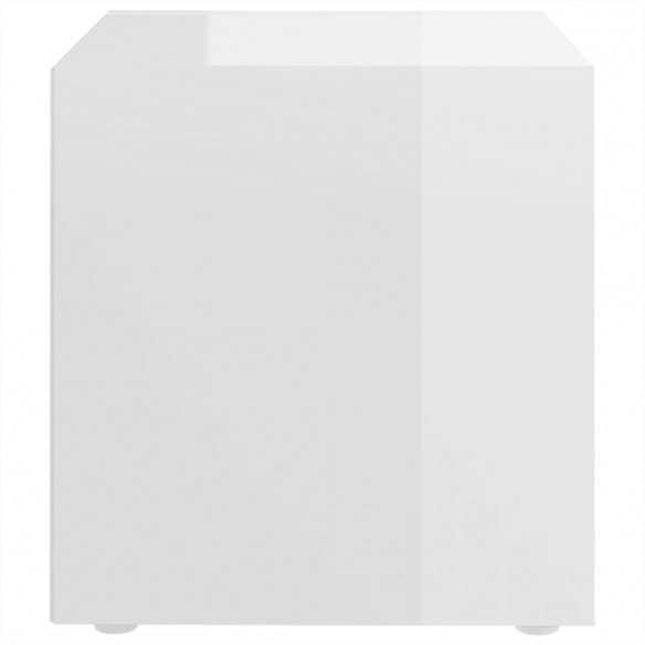 Meubles TV 2 pcs Blanc brillant 37x35x37 cm Aggloméré