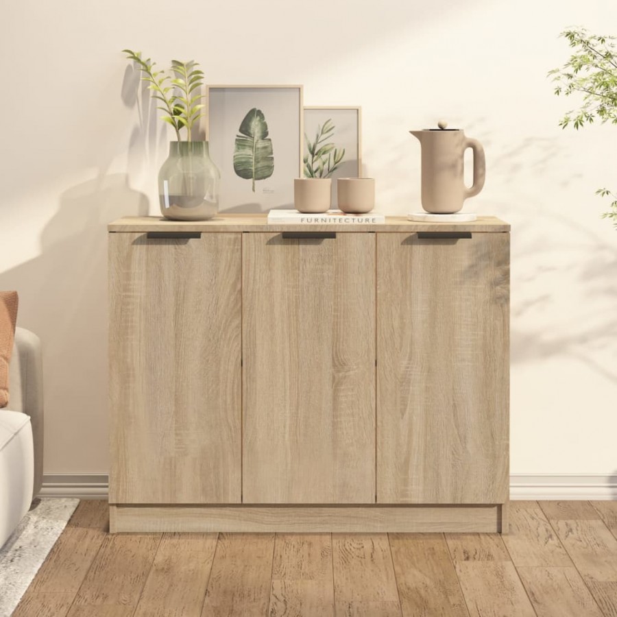 Buffet Chêne sonoma 90,5x30x70 cm Bois d'ingénierie