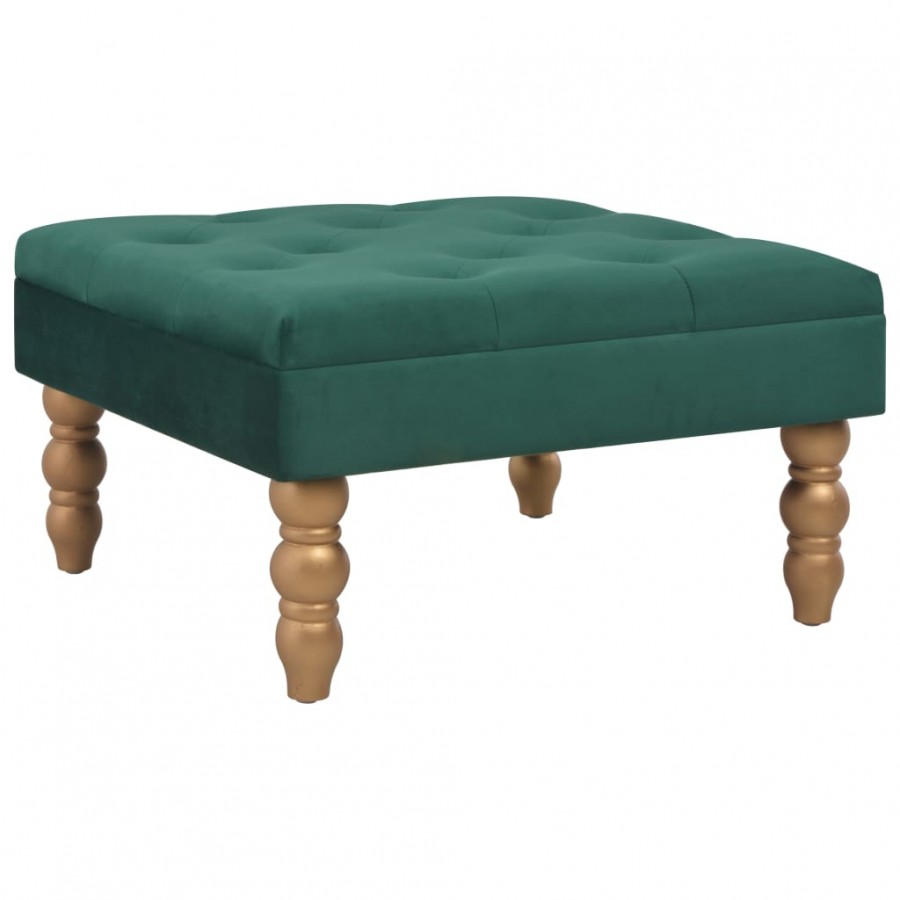 Tabouret Vert foncé 60x60x36 cm Velours