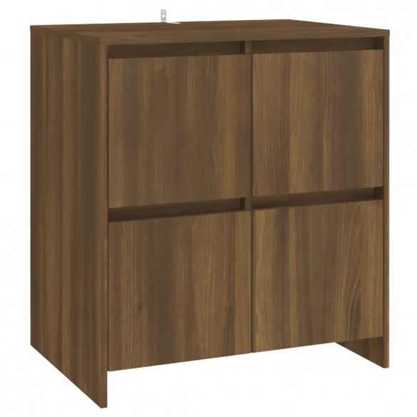 Buffets 2 pcs Chêne marron Bois d'ingénierie