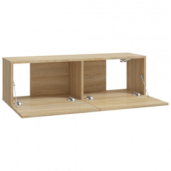 Meubles TV 2 pcs Chêne Sonoma 100x30x30 cm Bois d'ingénierie