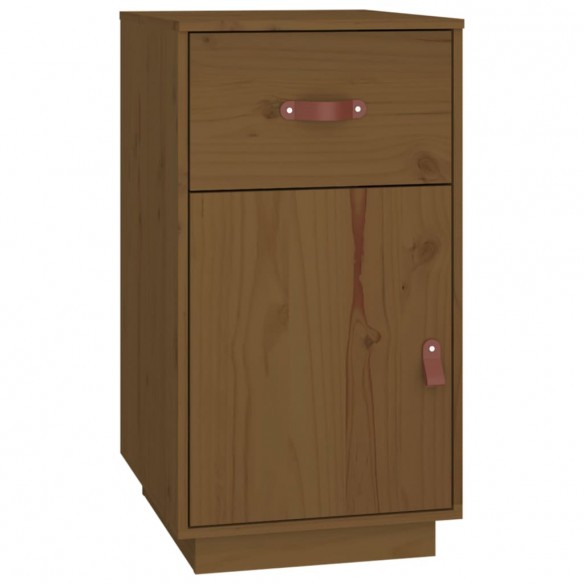 Armoire de bureau Marron miel 40x50x75 cm Bois massif de pin