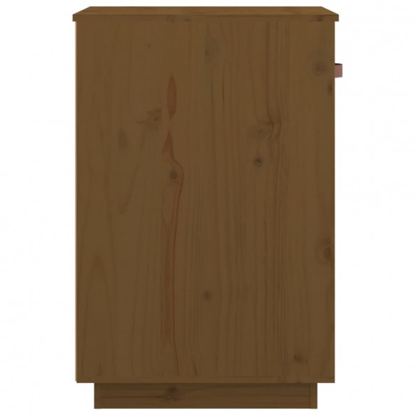 Armoire de bureau Marron miel 40x50x75 cm Bois massif de pin