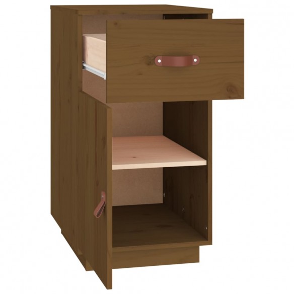 Armoire de bureau Marron miel 40x50x75 cm Bois massif de pin