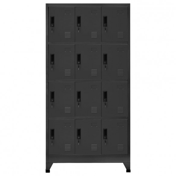 Armoire à casiers Anthracite 90x45x180 cm Acier