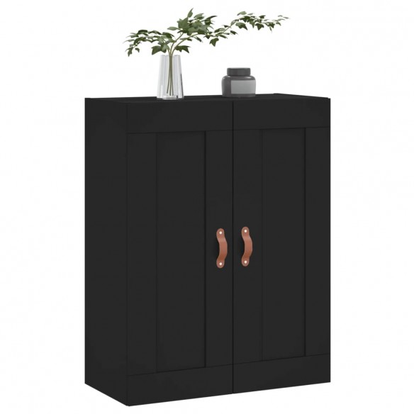 Armoire murale noir 69,5x34x90 cm bois d'ingénierie