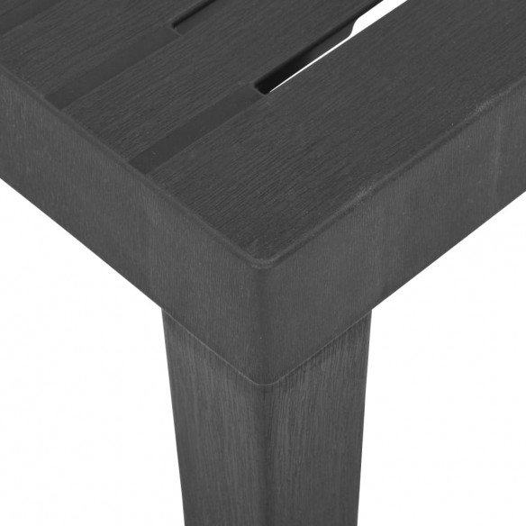 Table de jardin Gris 79x65x72 cm Plastique