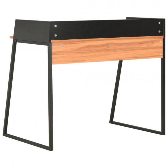 Bureau Noir et marron 90x60x88 cm