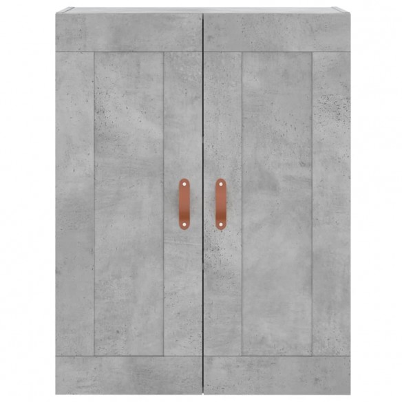 Armoires murales 2 pcs gris béton bois d'ingénierie