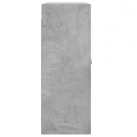 Armoires murales 2 pcs gris béton bois d'ingénierie