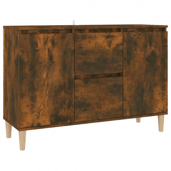 Buffet Chêne fumé 103,5x35x70 cm Bois d'ingénierie