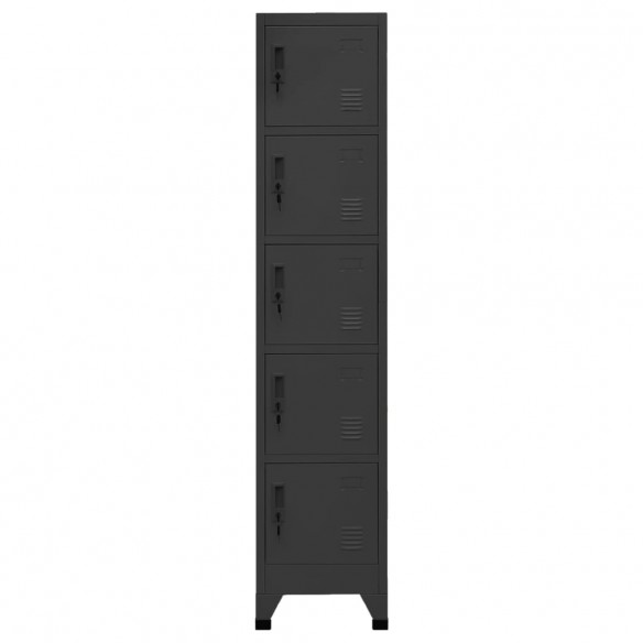 Armoire à casiers Anthracite 38x40x180 cm Acier