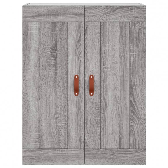 Buffet haut Sonoma gris 69,5x34x180 cm Bois d'ingénierie