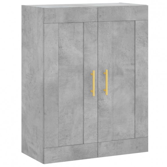 Armoires murales 2 pcs gris béton bois d'ingénierie