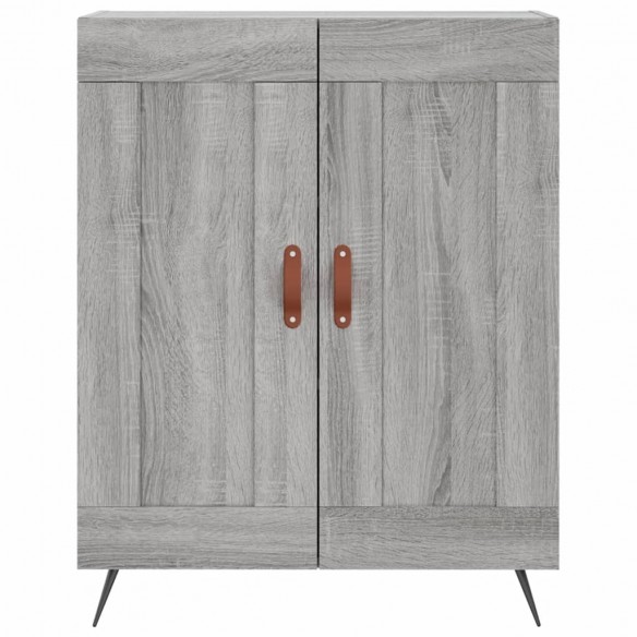 Buffet haut Sonoma gris 69,5x34x180 cm Bois d'ingénierie