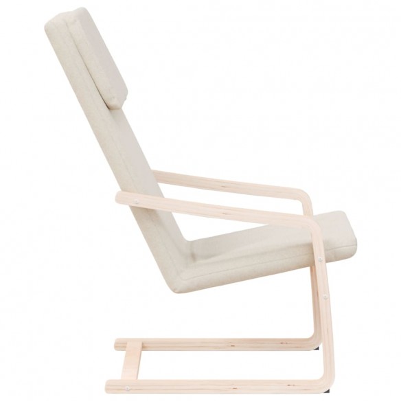 Chaise de relaxation Crème Tissu