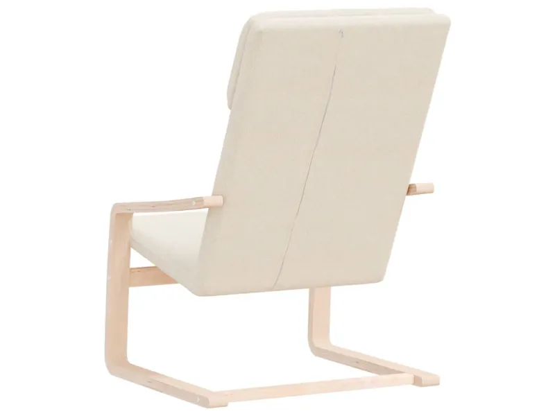 Chaise de relaxation Crème Tissu