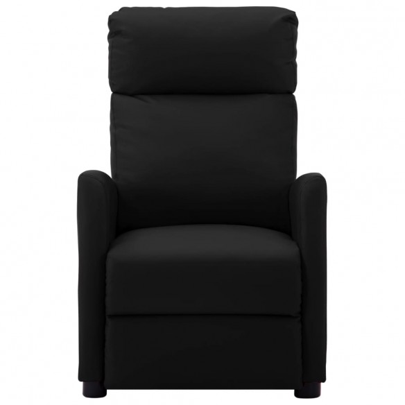 Fauteuil électrique de massage Noir Similicuir