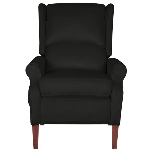 Fauteuil de massage inclinable Noir Velours