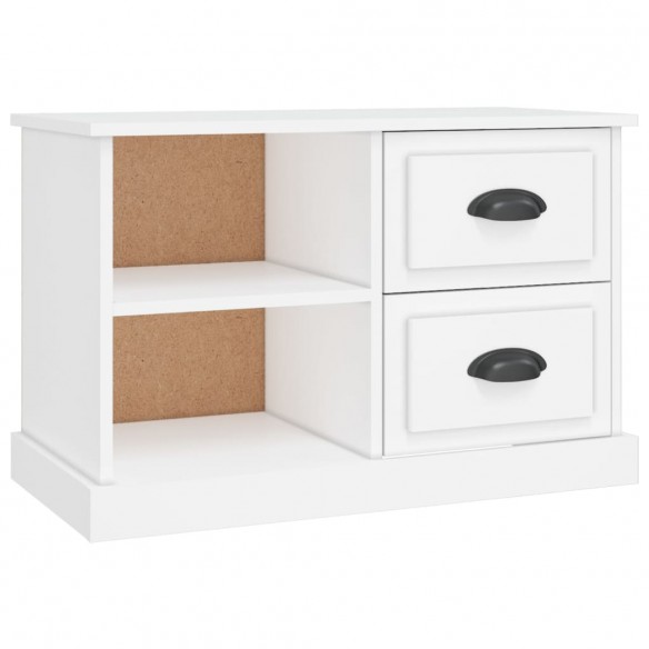 Meuble TV blanc 73x35,5x47,5 cm bois d'ingénierie