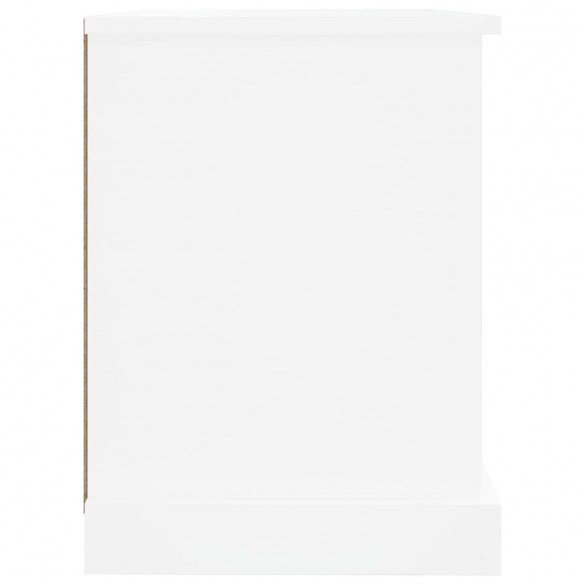 Meuble TV blanc 73x35,5x47,5 cm bois d'ingénierie