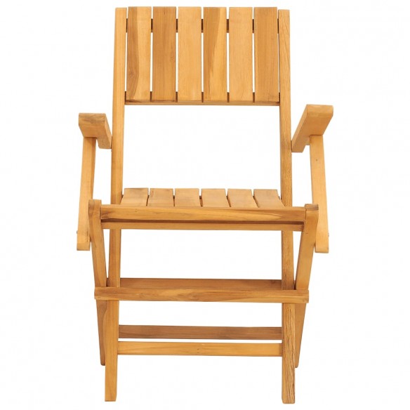 Chaises de jardin pliantes 2 pcs 55x61x90 cm bois massif teck