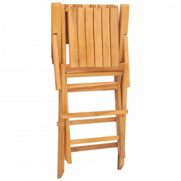 Chaises de jardin pliantes 2 pcs 55x61x90 cm bois massif teck