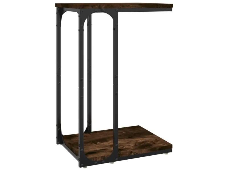 Table d'appoint Chêne fumé 40x30x60 cm 