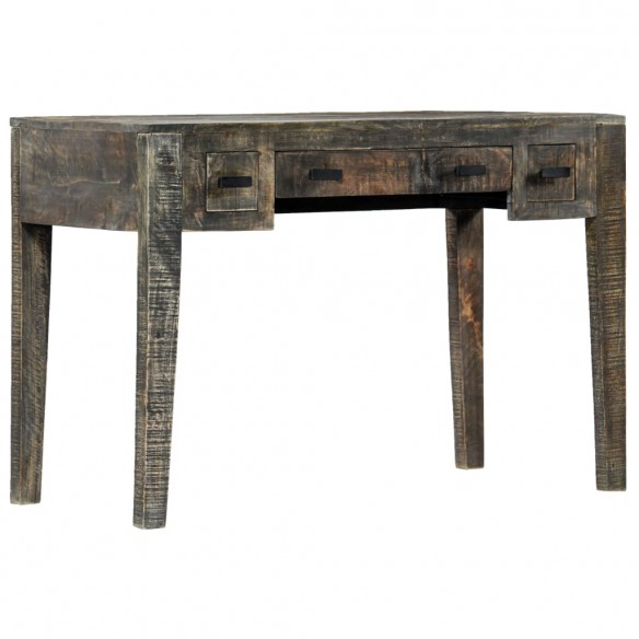 Bureau Noir 110 x 50 x 75 cm Bois de manguier massif