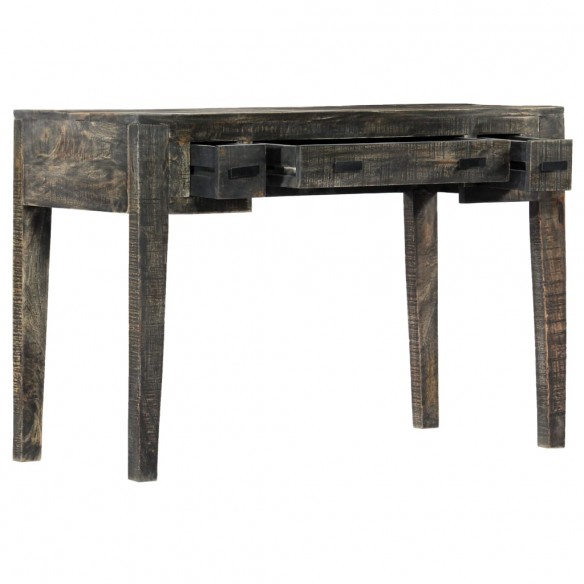 Bureau Noir 110 x 50 x 75 cm Bois de manguier massif