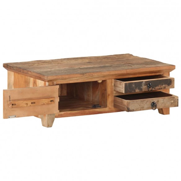 Table basse 90x50x31 cm Bois de récupération massif