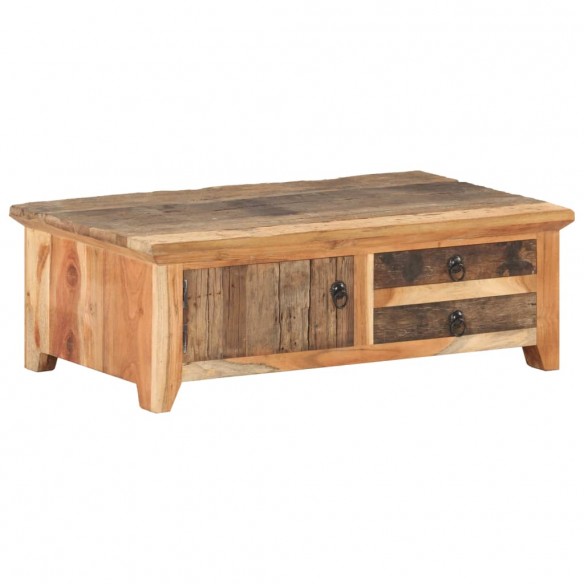 Table basse 90x50x31 cm Bois de récupération massif