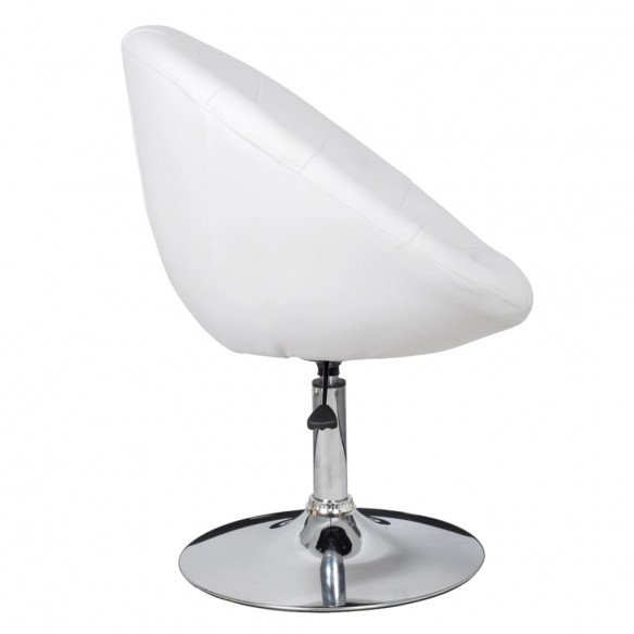 Tabourets de bar 2 pcs blanc similicuir