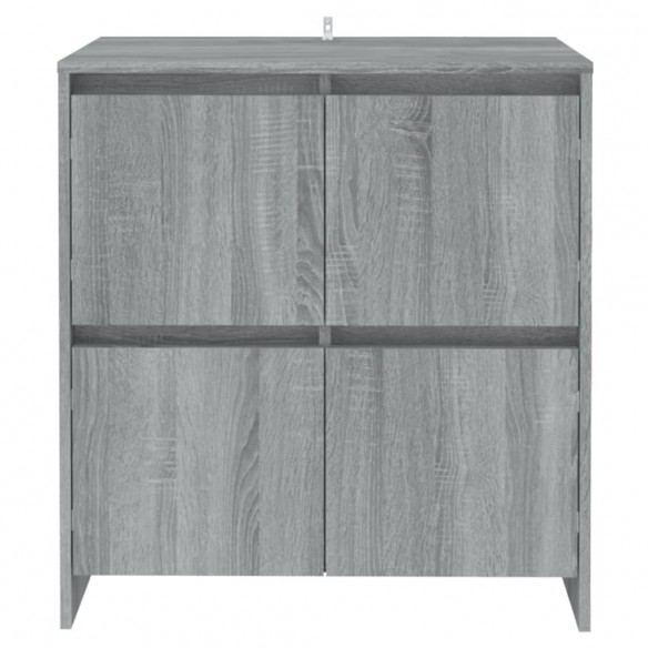 Buffets 2 pcs Sonoma gris 70x41x75 cm Aggloméré