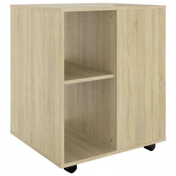 Armoire à roulettes Chêne Sonoma 60x53x72 cm Aggloméré