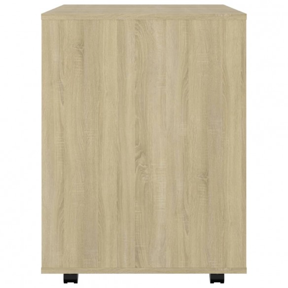 Armoire à roulettes Chêne Sonoma 60x53x72 cm Aggloméré