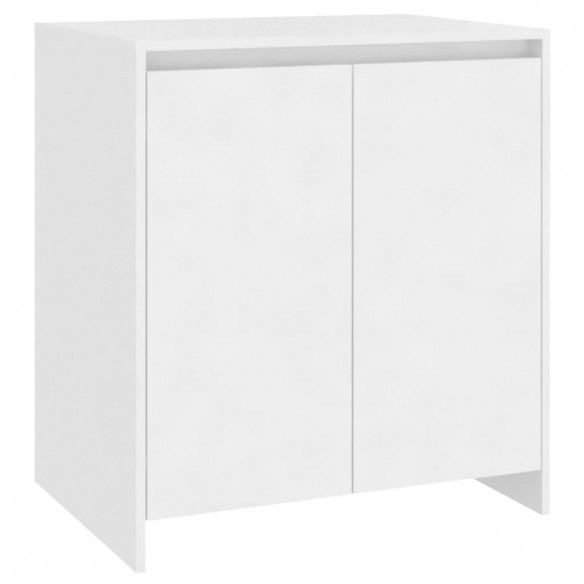 Buffets 2 pcs Blanc Bois d'ingénierie