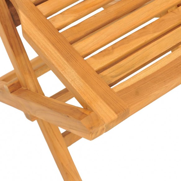 Chaises de jardin pliantes 6 pcs 47x63x90 cm bois massif teck