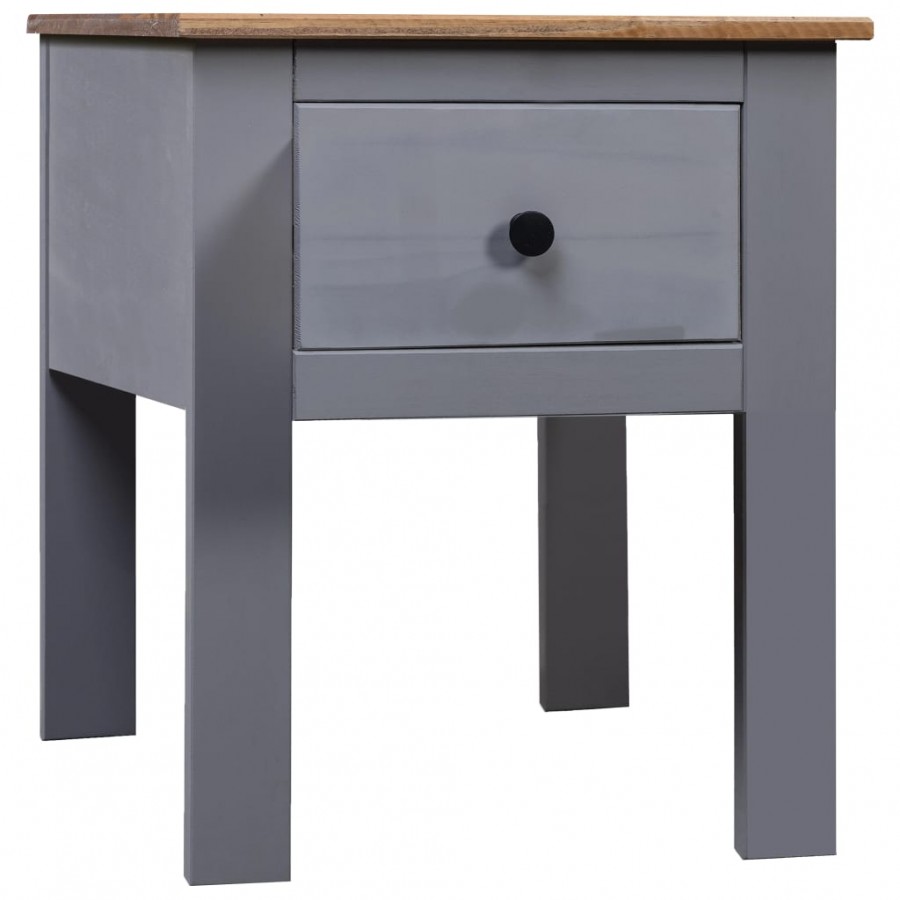 Table de chevet Gris 46x40x57 cm Pin Gamme Panama